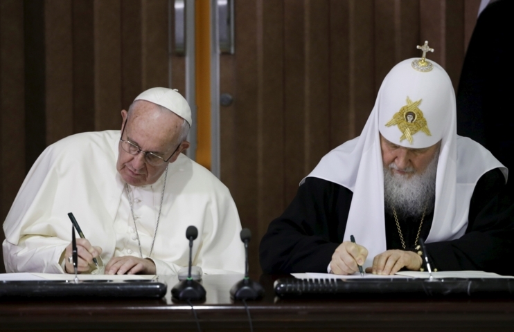 Anti-papa Francesco e Cirillo (Kirill) dichiarazione congiunta