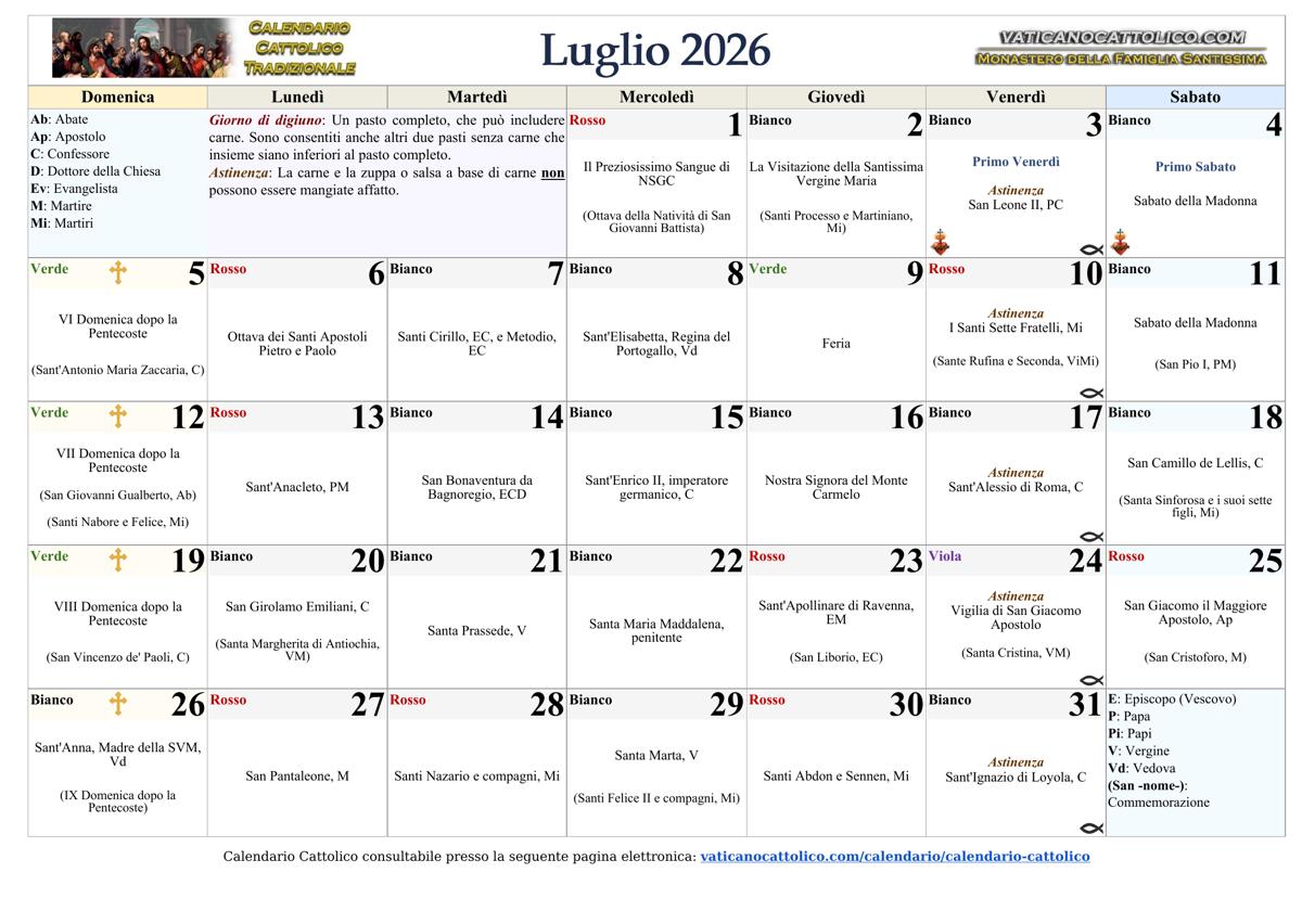 Luglio 2026