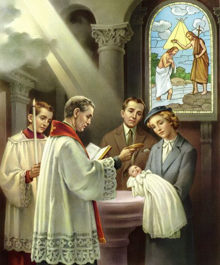 Amministrazione del Sacramento del Santo Battesimo.